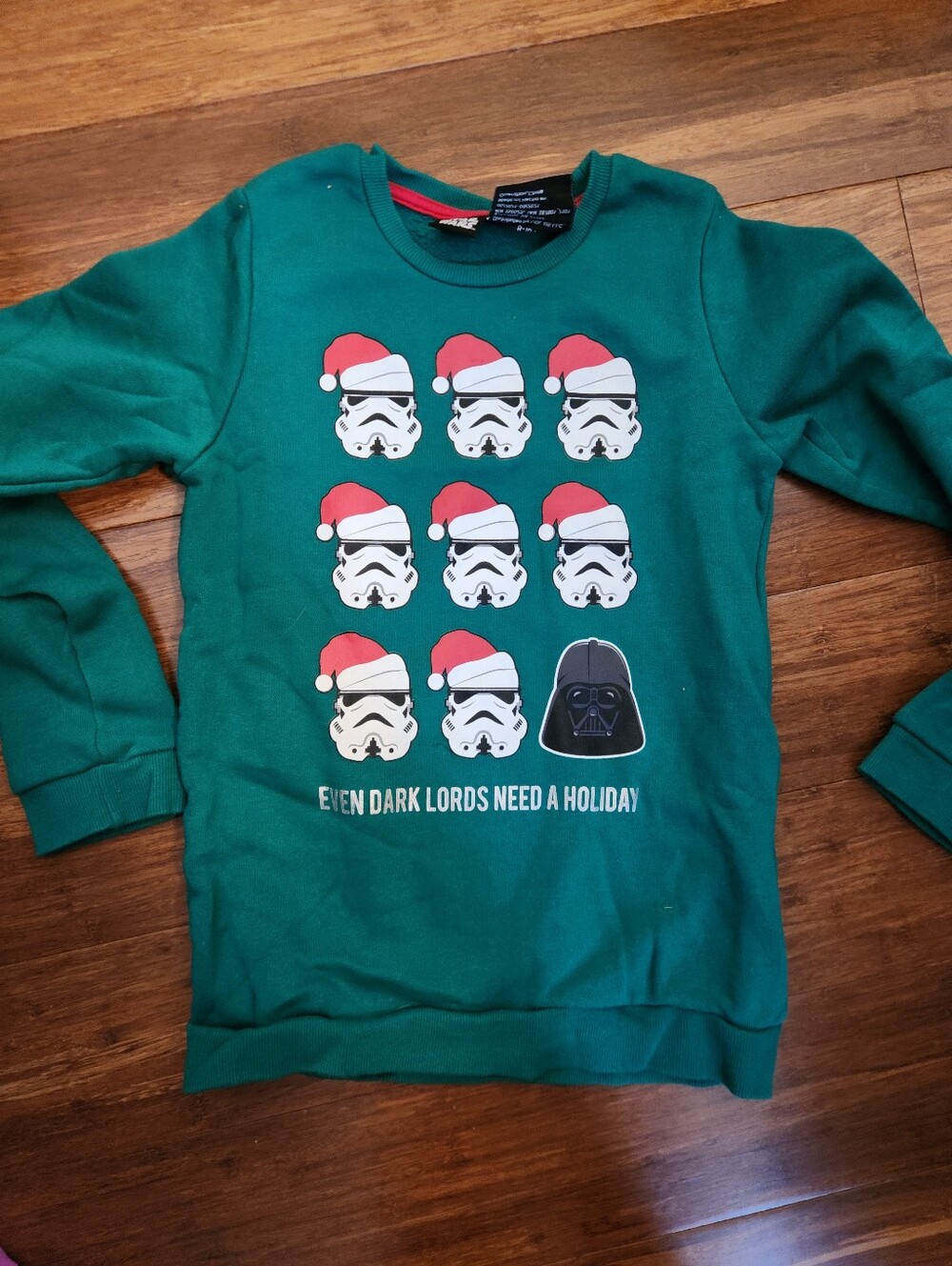 Star Wars Christmas Holiday Sweater Stormtrooper Darth Vader Sweatshirt, 8 / 10
